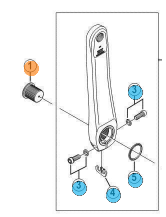 Shimano - Bolt pedalarm FC4700 FC4703 FC5800 FC6800 | item_misc Bolt til pedalarm Shimano FC4700,FC4703,FC5800,FC6800 | item_misc