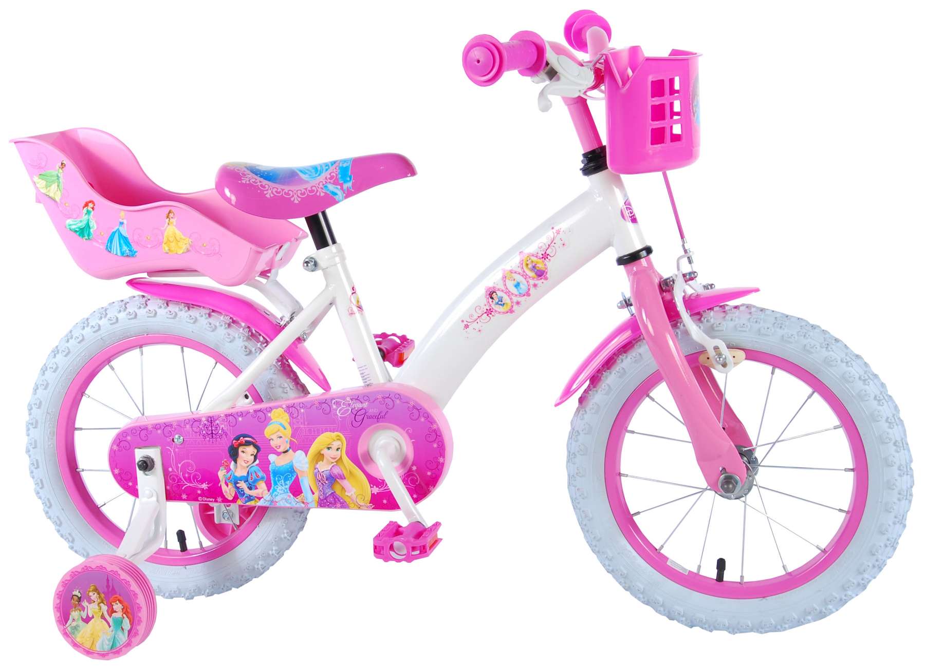 Volare Prinsesser 14 med støttehjul | City-cykler Volare Prinsesser 14