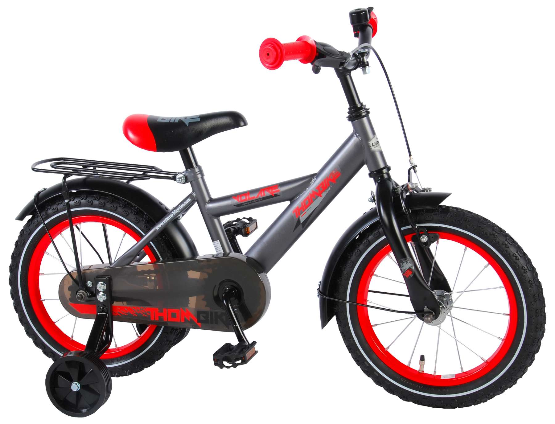 Volare Thombike 14 med støttehjul | City-cykler Volare Thombike grå 14