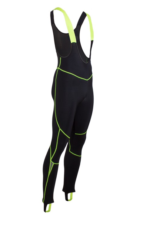 Xtreme X-Tourmalet Roubaix Bibtights Uden Indlæg Sort / Gul