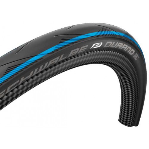 Schwalbe - Durano 700x23c med striber | Tyres Schwalbe Durano 700x23c med blå striber | Tyres