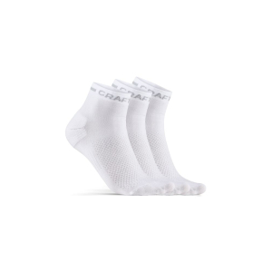 Craft CORE Dry Mid Sock 3-Pak Hvid