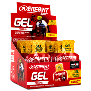 Enervit Sport Gel Ananas 25 ml Kase med 24 stk.