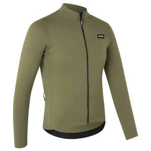 GripGrab EXPLR Merinotech Thermal langærmet cykeltrøje Olive Green herre