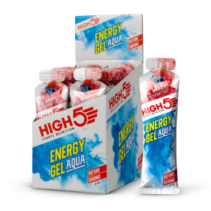 Kasse med High5 Energy Gel Aqua Berry 60 ml Bedst før 31/5 2023