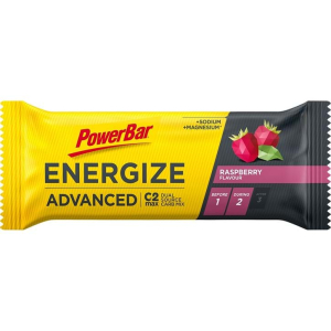 PowerBar Energize Advanced Bar Hindbær 55g - Bedst før 31/3 2024