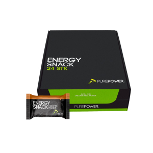 PurePower Energi Bar Karamel og Peanuts 60G Kasse med 24 stk.