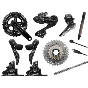 Shimano Dura-Ace R9270 Di2 12 Speed Geargruppe 172,5mm med Wattmåler