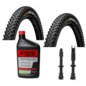 Tubeless Dæk pakke 29" Continental Cross King med Væske og Ventiler